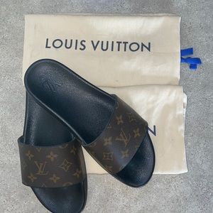 Louis Vuitton Mens Waterfront Mule Slides Size 8.5 US